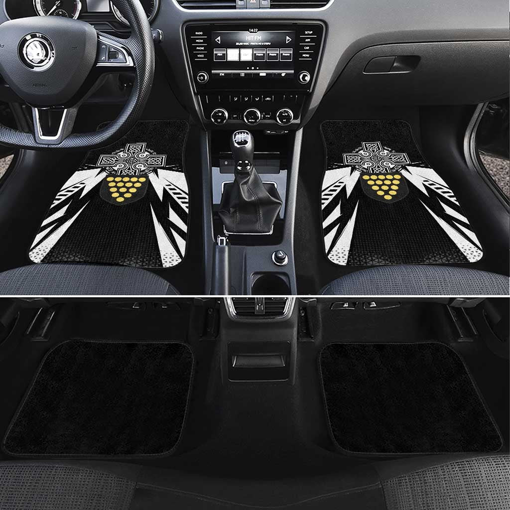 Cornwall Celtic Cross Car Mats Coat Of Arms With Celtic Pattern - Wonder Print Shop