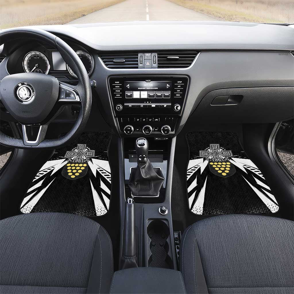 Cornwall Celtic Cross Car Mats Coat Of Arms With Celtic Pattern - Wonder Print Shop