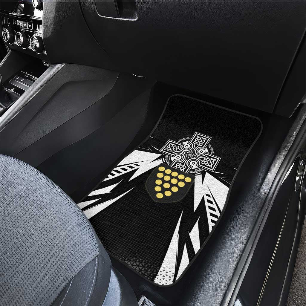 Cornwall Celtic Cross Car Mats Coat Of Arms With Celtic Pattern - Wonder Print Shop