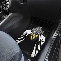 Cornwall Celtic Cross Car Mats Coat Of Arms With Celtic Pattern - Wonder Print Shop