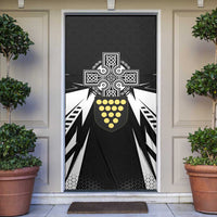 Cornwall Celtic Cross Door Cover Coat Of Arms With Celtic Pattern - Wonder Print Shop
