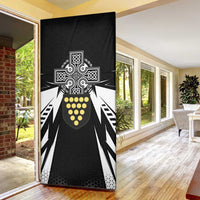 Cornwall Celtic Cross Door Cover Coat Of Arms With Celtic Pattern - Wonder Print Shop