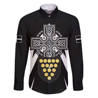 Cornwall Celtic Cross Family Matching Puletasi and Hawaiian Shirt Coat Of Arms With Celtic Pattern - Wonder Print Shop