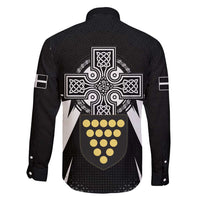 Cornwall Celtic Cross Family Matching Short Sleeve Bodycon Dress and Hawaiian Shirt Coat Of Arms With Celtic Pattern - Wonder Print Shop