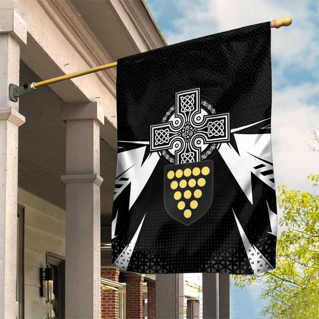 Cornwall Celtic Cross Garden Flag Coat Of Arms With Celtic Pattern - Wonder Print Shop