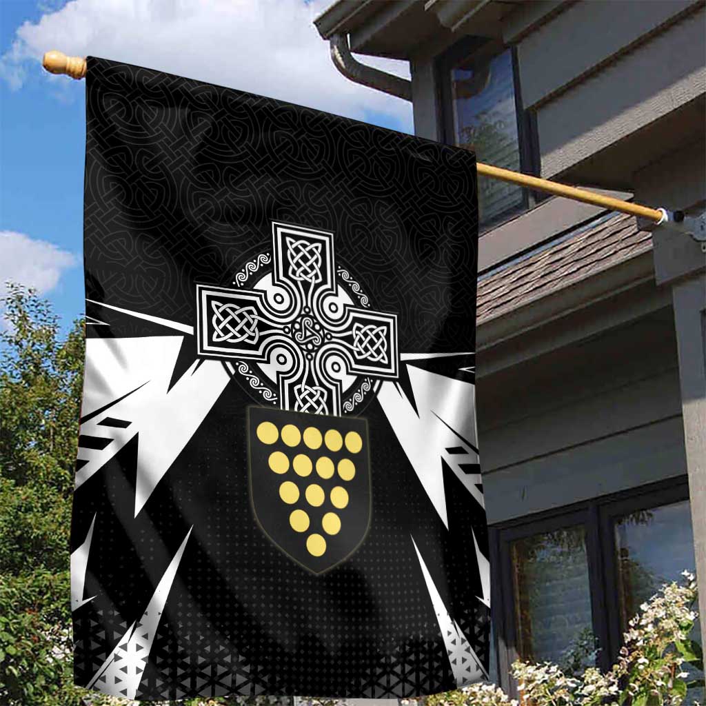 Cornwall Celtic Cross Garden Flag Coat Of Arms With Celtic Pattern - Wonder Print Shop