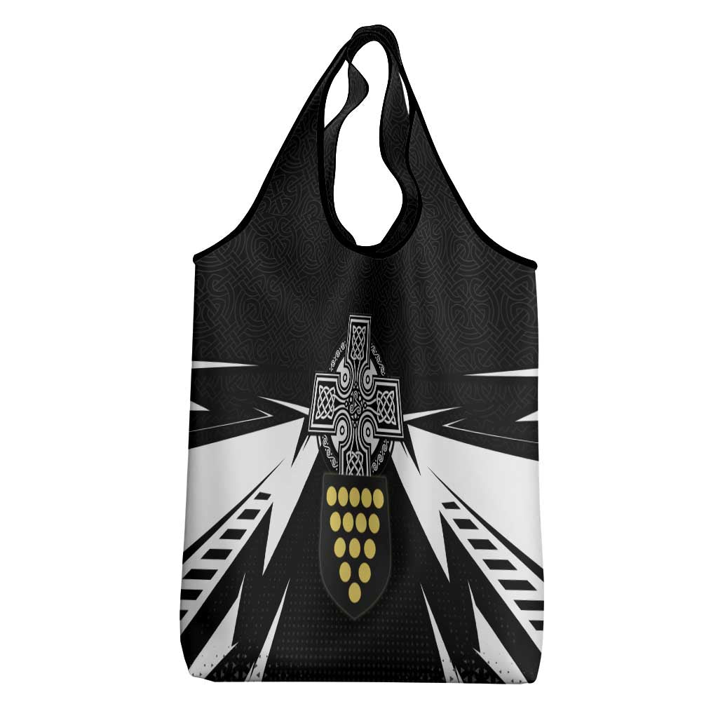 Cornwall Celtic Cross Grocery Bag Coat Of Arms With Celtic Pattern - Wonder Print Shop