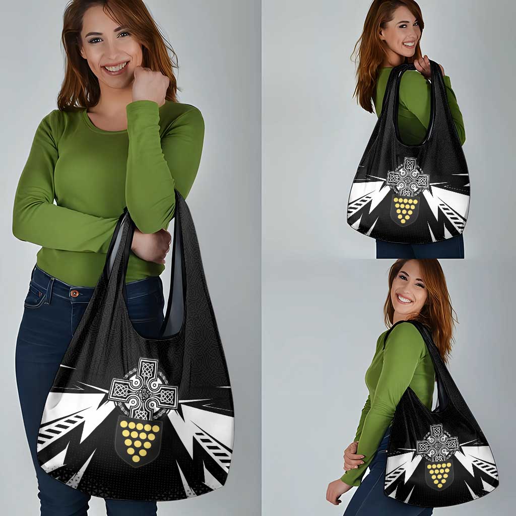 Cornwall Celtic Cross Grocery Bag Coat Of Arms With Celtic Pattern - Wonder Print Shop