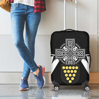 Cornwall Celtic Cross Luggage Cover Coat Of Arms With Celtic Pattern - Wonder Print Shop