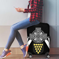 Cornwall Celtic Cross Luggage Cover Coat Of Arms With Celtic Pattern - Wonder Print Shop