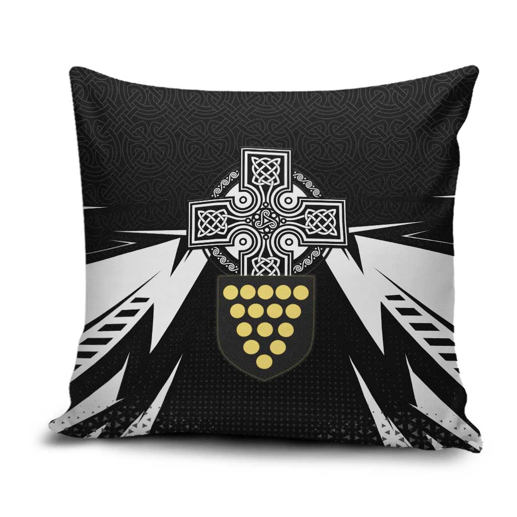 Cornwall Celtic Cross Pillow Cover Coat Of Arms With Celtic Pattern - Wonder Print Shop