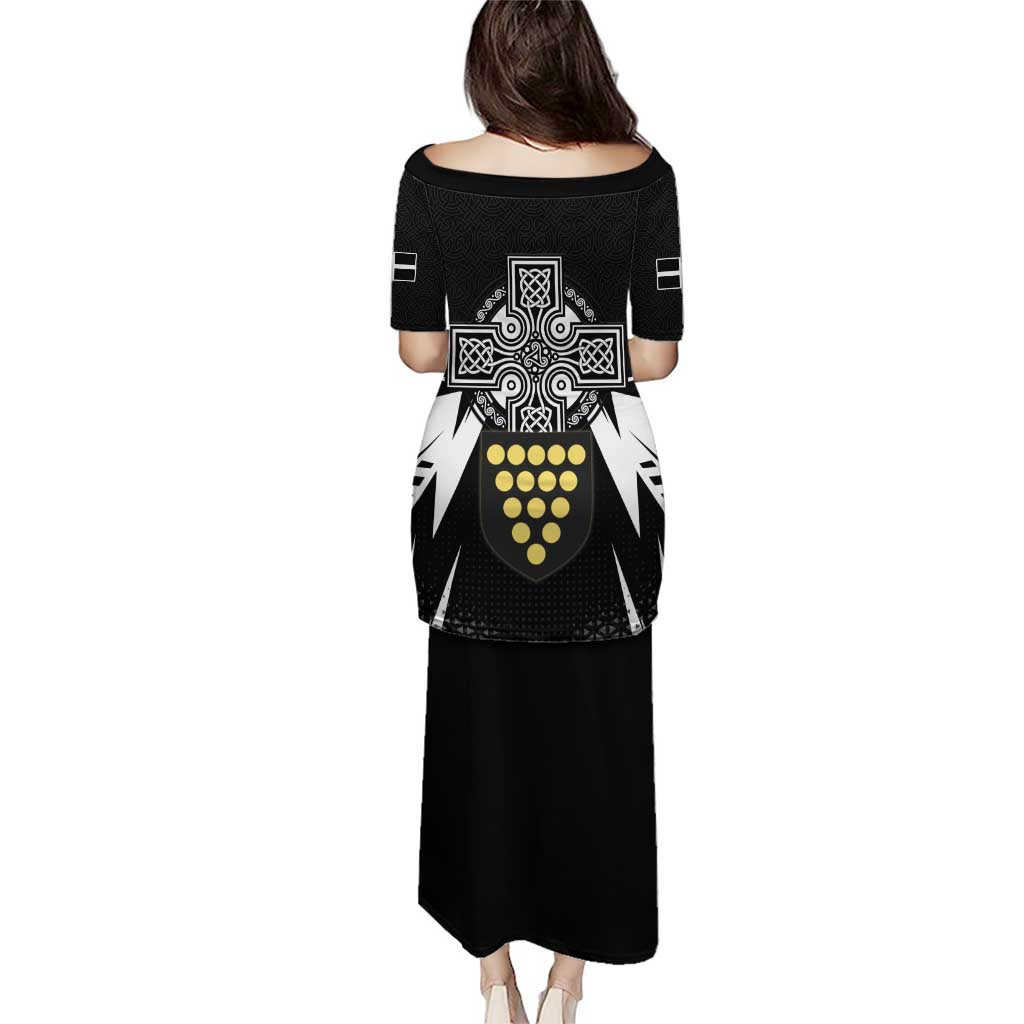 Cornwall Celtic Cross Puletasi Coat Of Arms With Celtic Pattern - Wonder Print Shop