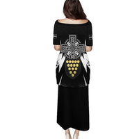 Cornwall Celtic Cross Puletasi Coat Of Arms With Celtic Pattern - Wonder Print Shop