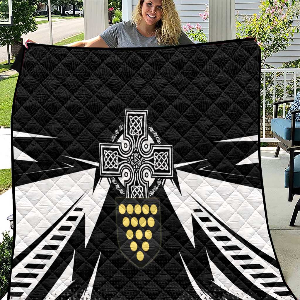 Cornwall Celtic Cross Quilt Coat Of Arms With Celtic Pattern - Wonder Print Shop