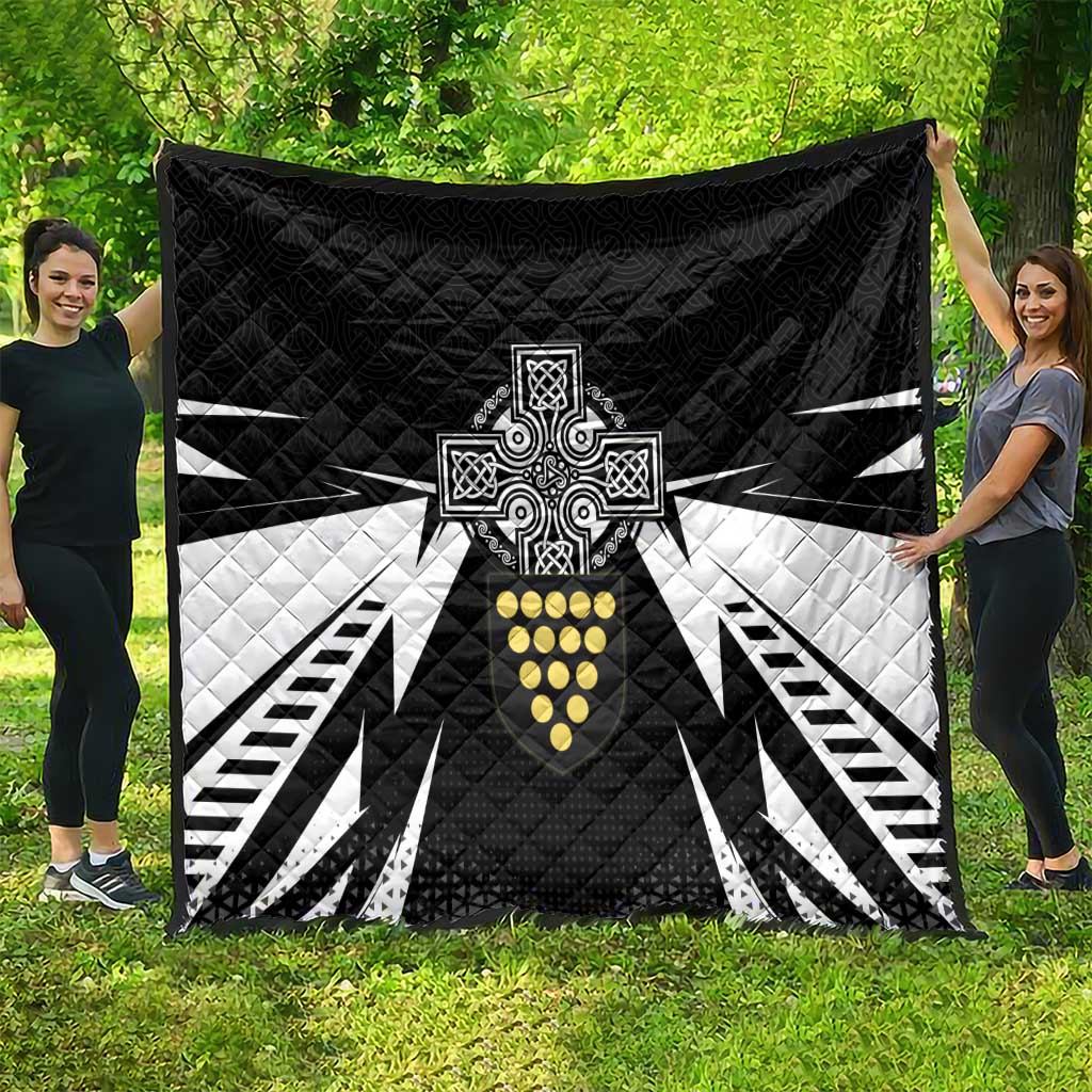 Cornwall Celtic Cross Quilt Coat Of Arms With Celtic Pattern - Wonder Print Shop
