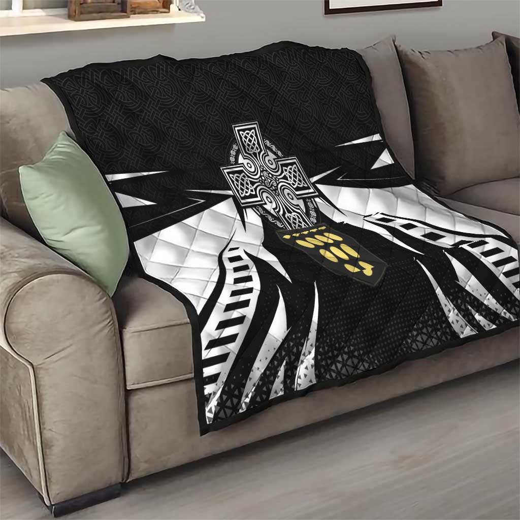 Cornwall Celtic Cross Quilt Coat Of Arms With Celtic Pattern - Wonder Print Shop