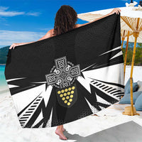 Cornwall Celtic Cross Sarong Coat Of Arms With Celtic Pattern - Wonder Print Shop
