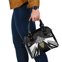 Cornwall Celtic Cross Shoulder Handbag Coat Of Arms With Celtic Pattern - Wonder Print Shop