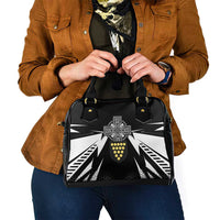 Cornwall Celtic Cross Shoulder Handbag Coat Of Arms With Celtic Pattern - Wonder Print Shop