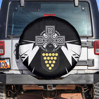 Cornwall Celtic Cross Spare Tire Cover Coat Of Arms With Celtic Pattern - Wonder Print Shop