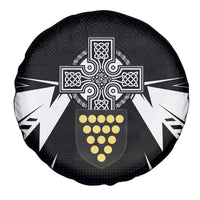 Cornwall Celtic Cross Spare Tire Cover Coat Of Arms With Celtic Pattern - Wonder Print Shop