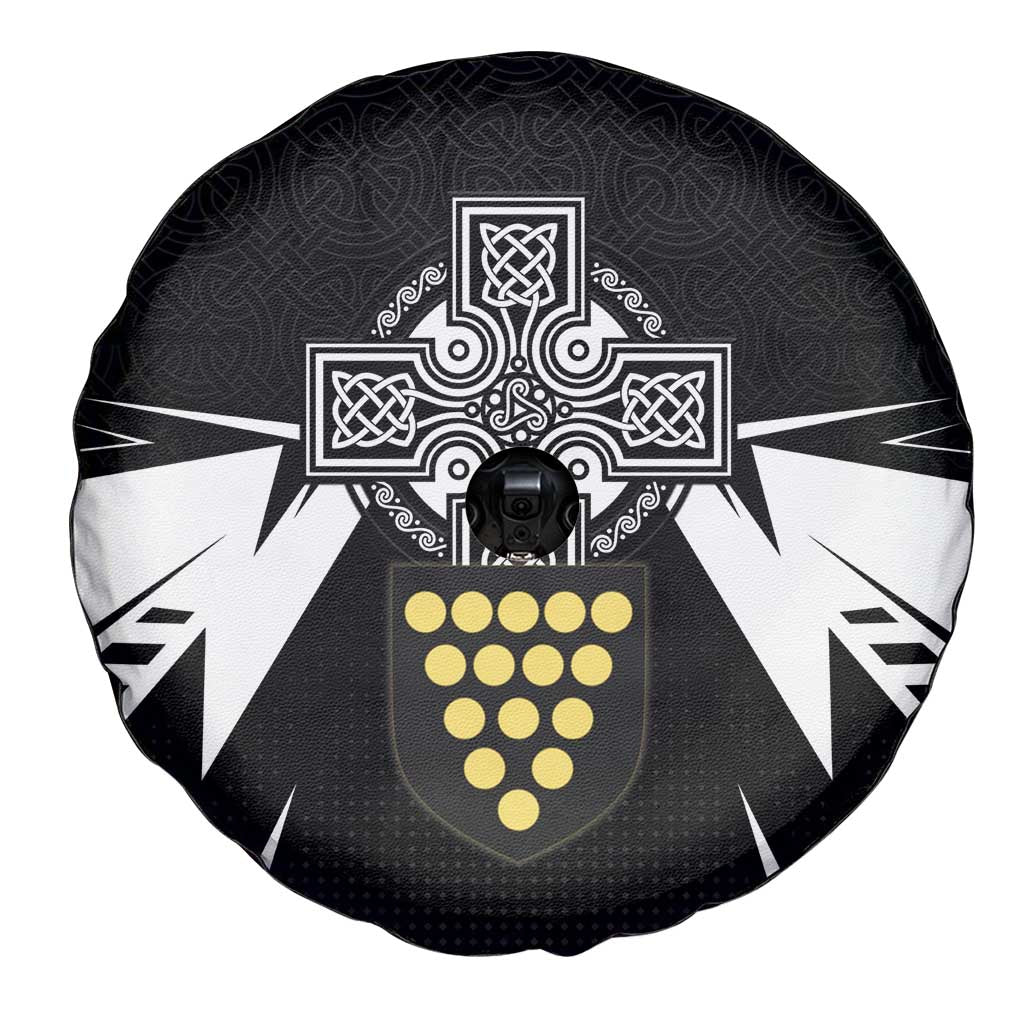 Cornwall Celtic Cross Spare Tire Cover Coat Of Arms With Celtic Pattern - Wonder Print Shop