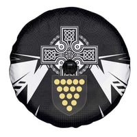 Cornwall Celtic Cross Spare Tire Cover Coat Of Arms With Celtic Pattern - Wonder Print Shop