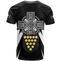 Cornwall Celtic Cross T Shirt Coat Of Arms With Celtic Pattern - Wonder Print Shop