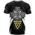 Cornwall Celtic Cross T Shirt Coat Of Arms With Celtic Pattern - Wonder Print Shop