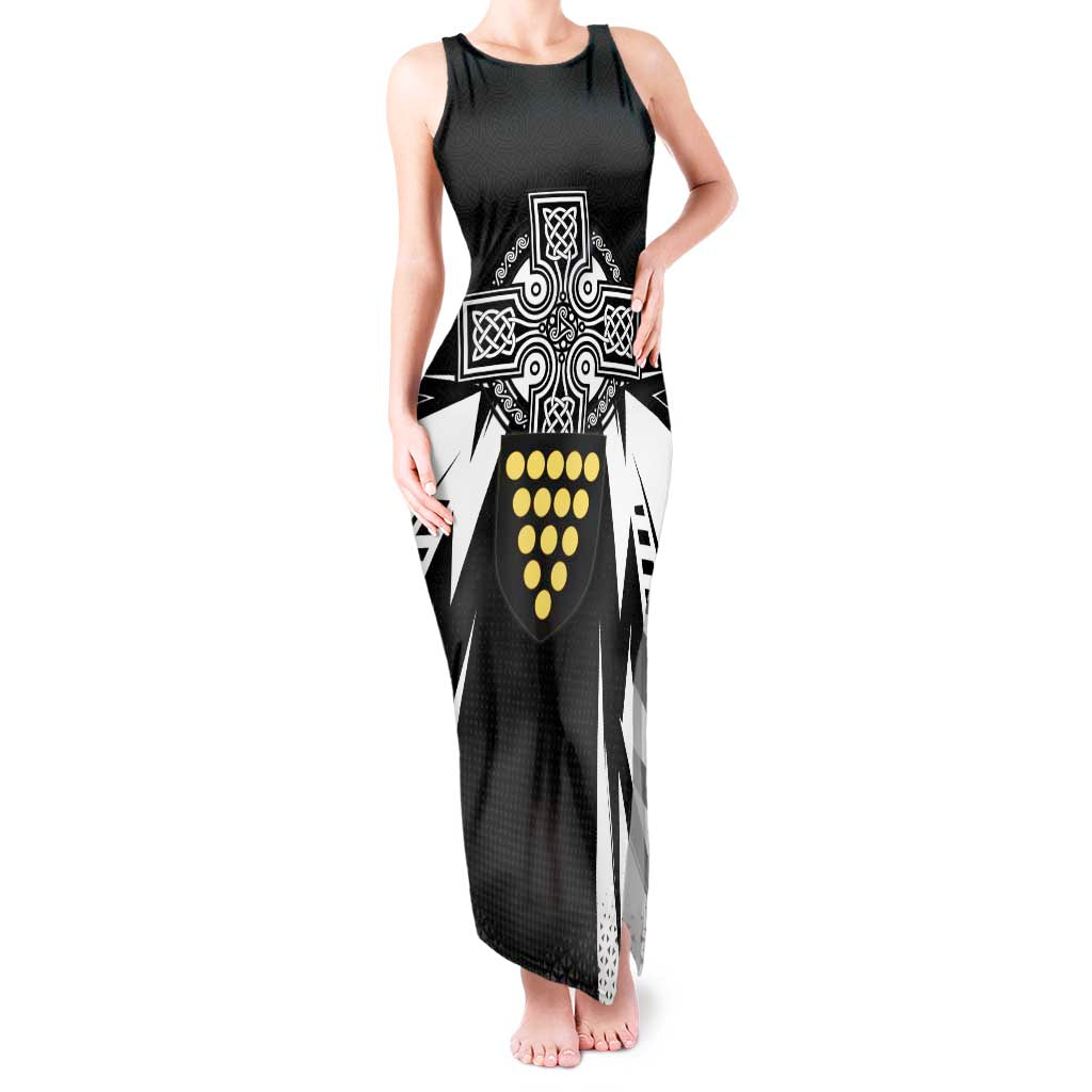 Cornwall Celtic Cross Tank Maxi Dress Coat Of Arms With Celtic Pattern - Wonder Print Shop