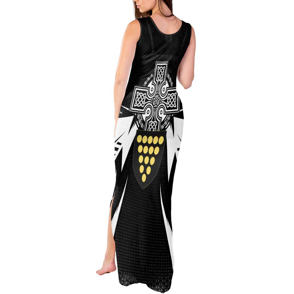 Cornwall Celtic Cross Tank Maxi Dress Coat Of Arms With Celtic Pattern - Wonder Print Shop