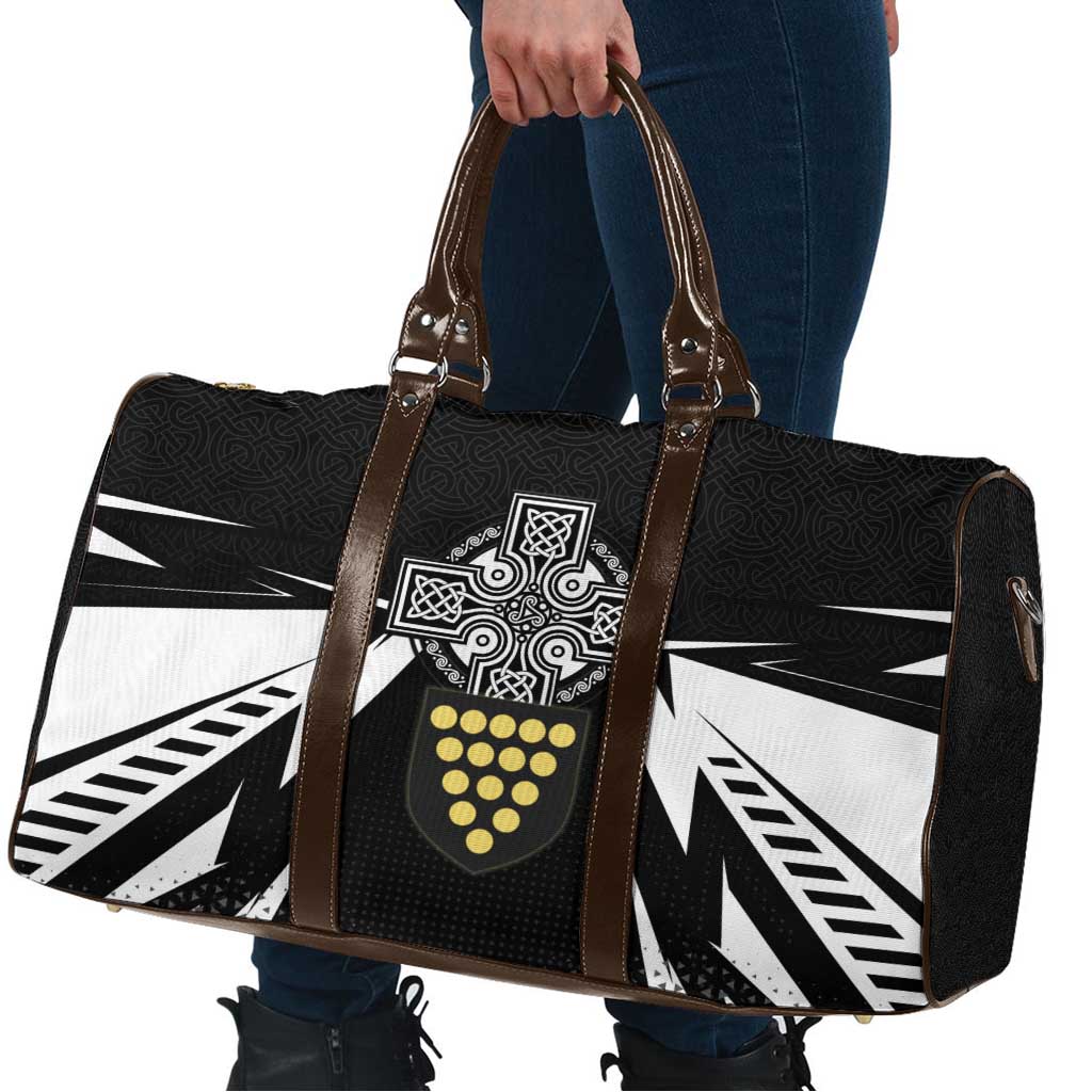 Cornwall Celtic Cross Travel Bag Coat Of Arms With Celtic Pattern - Wonder Print Shop