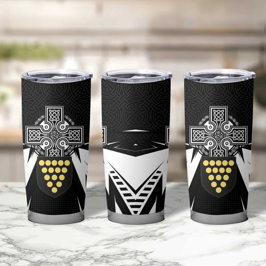 Cornwall Celtic Cross Tumbler Cup Coat Of Arms With Celtic Pattern - Wonder Print Shop
