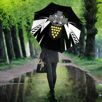Cornwall Celtic Cross Umbrella Coat Of Arms With Celtic Pattern - Wonder Print Shop