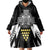 Cornwall Celtic Cross Wearable Blanket Hoodie Coat Of Arms With Celtic Pattern - Wonder Print Shop