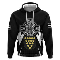 Cornwall Celtic Cross Zip Hoodie Coat Of Arms With Celtic Pattern - Wonder Print Shop