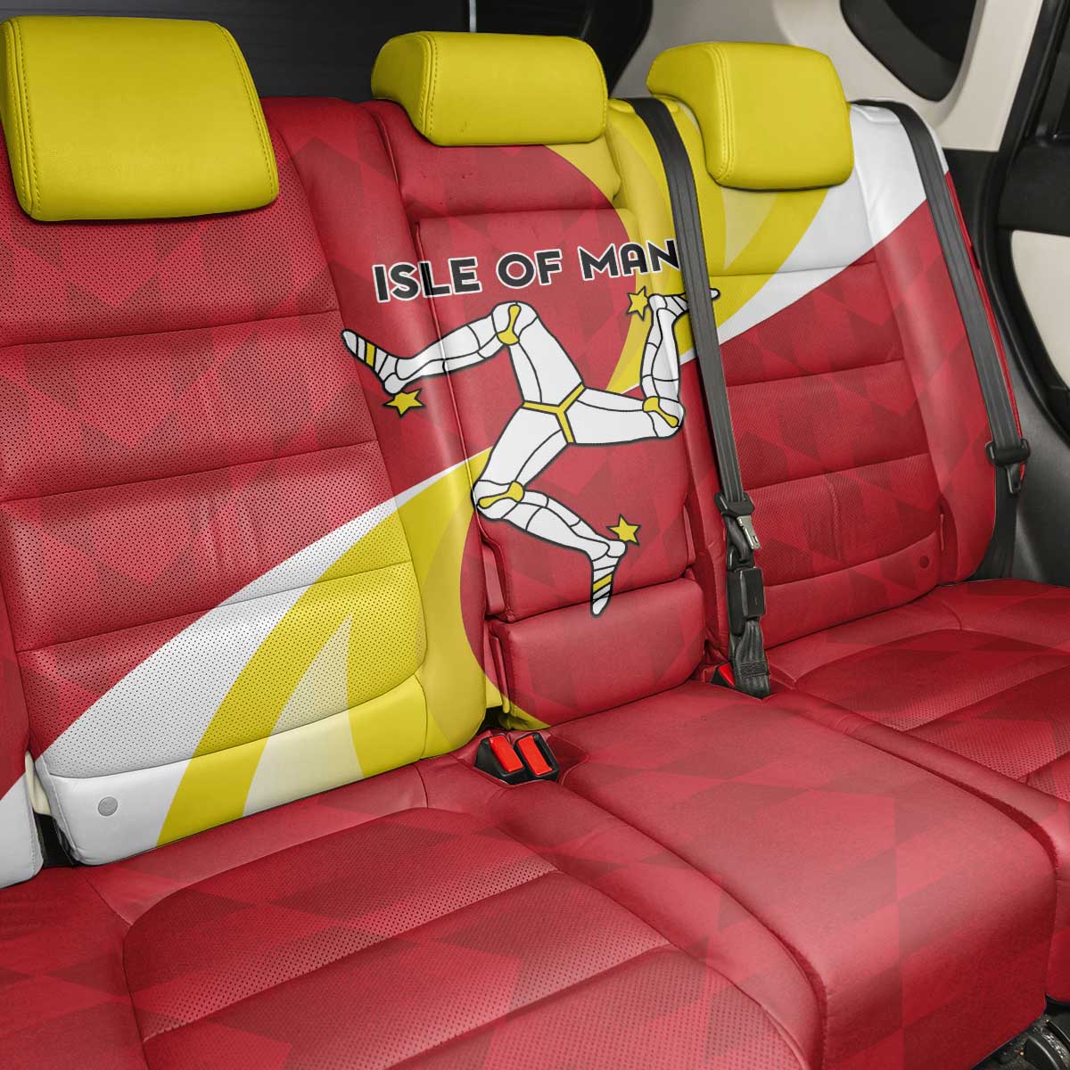 Isle of Man Back Car Seat Cover Triskele Ny Tree Cassyn - Wonder Print Shop