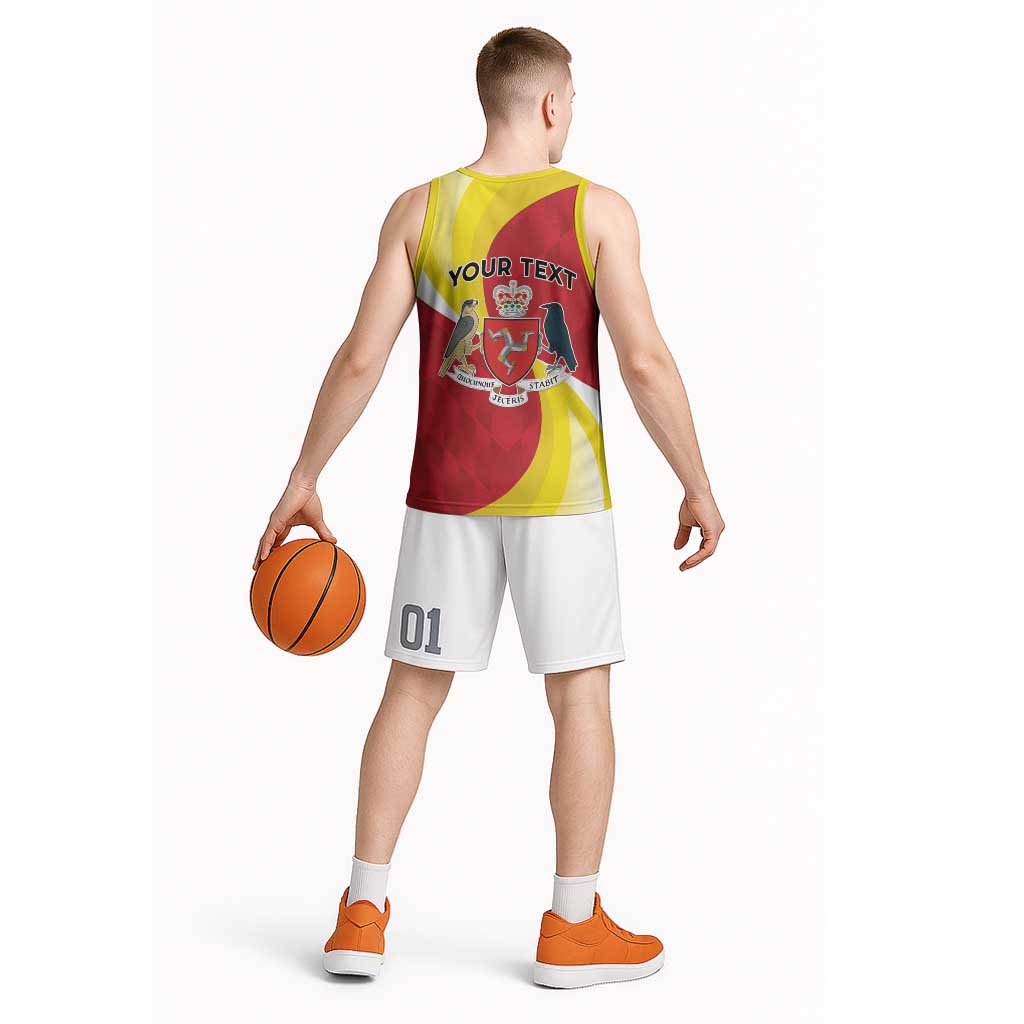 Personalized Isle of Man Basketball Jersey Triskele Ny Tree Cassyn - Wonder Print Shop