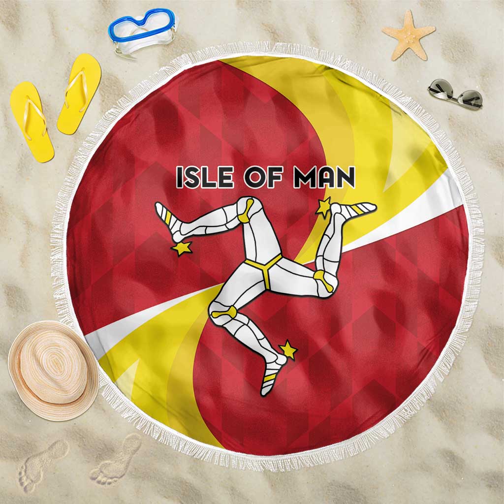 Isle of Man Beach Blanket Triskele Ny Tree Cassyn - Wonder Print Shop