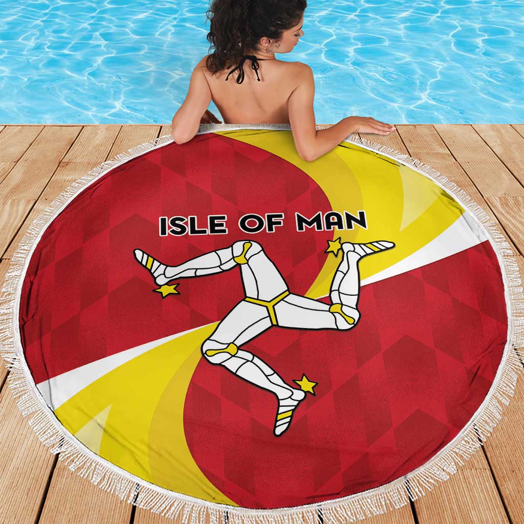 Isle of Man Beach Blanket Triskele Ny Tree Cassyn - Wonder Print Shop