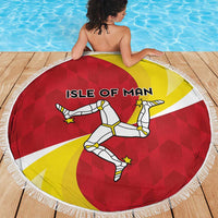 Isle of Man Beach Blanket Triskele Ny Tree Cassyn - Wonder Print Shop