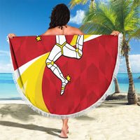 Isle of Man Beach Blanket Triskele Ny Tree Cassyn - Wonder Print Shop