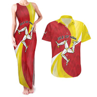 Personalized Isle of Man Couples Matching Tank Maxi Dress and Hawaiian Shirt Triskele Ny Tree Cassyn - Wonder Print Shop
