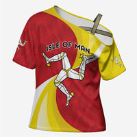 Personalized Isle of Man Cross Shoulder Shirt Triskele Ny Tree Cassyn - Wonder Print Shop