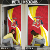 Isle of Man Door Cover Triskele Ny Tree Cassyn - Wonder Print Shop