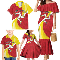 Personalized Isle of Man Family Matching Mermaid Dress and Hawaiian Shirt Triskele Ny Tree Cassyn - Wonder Print Shop