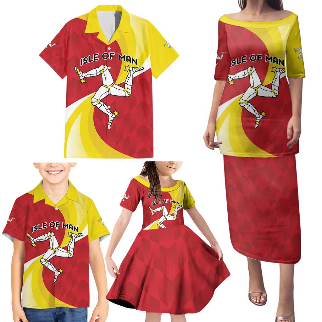Personalized Isle of Man Family Matching Puletasi and Hawaiian Shirt Triskele Ny Tree Cassyn - Wonder Print Shop