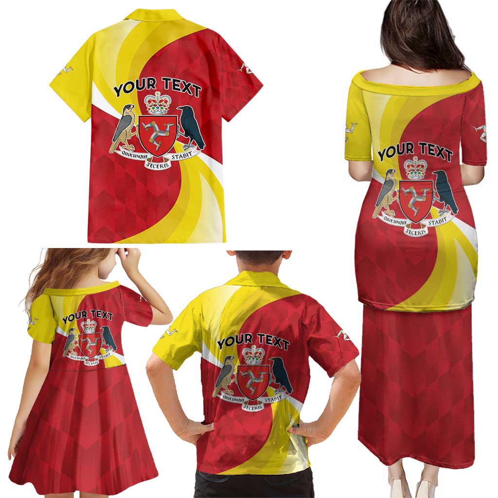 Personalized Isle of Man Family Matching Puletasi and Hawaiian Shirt Triskele Ny Tree Cassyn - Wonder Print Shop