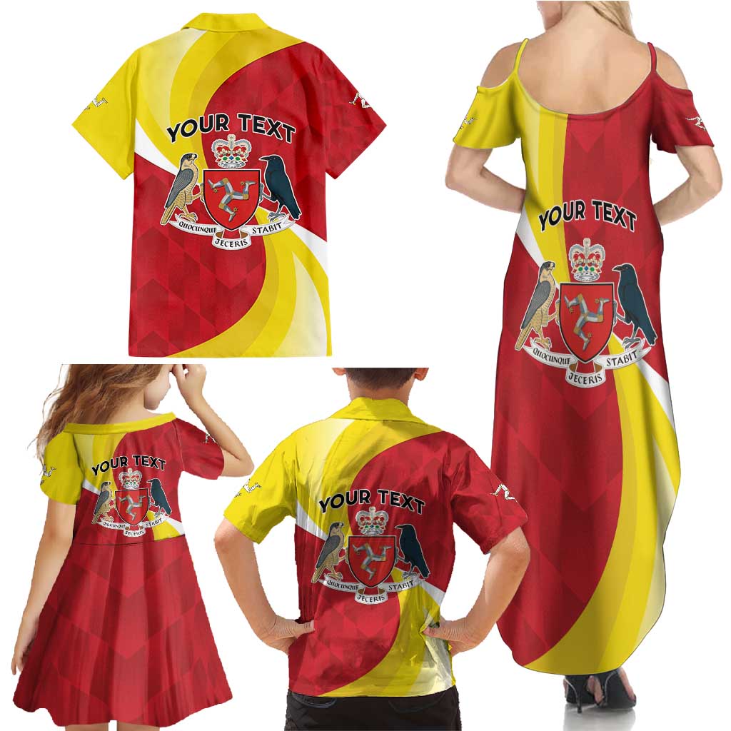 Personalized Isle of Man Family Matching Summer Maxi Dress and Hawaiian Shirt Triskele Ny Tree Cassyn - Wonder Print Shop