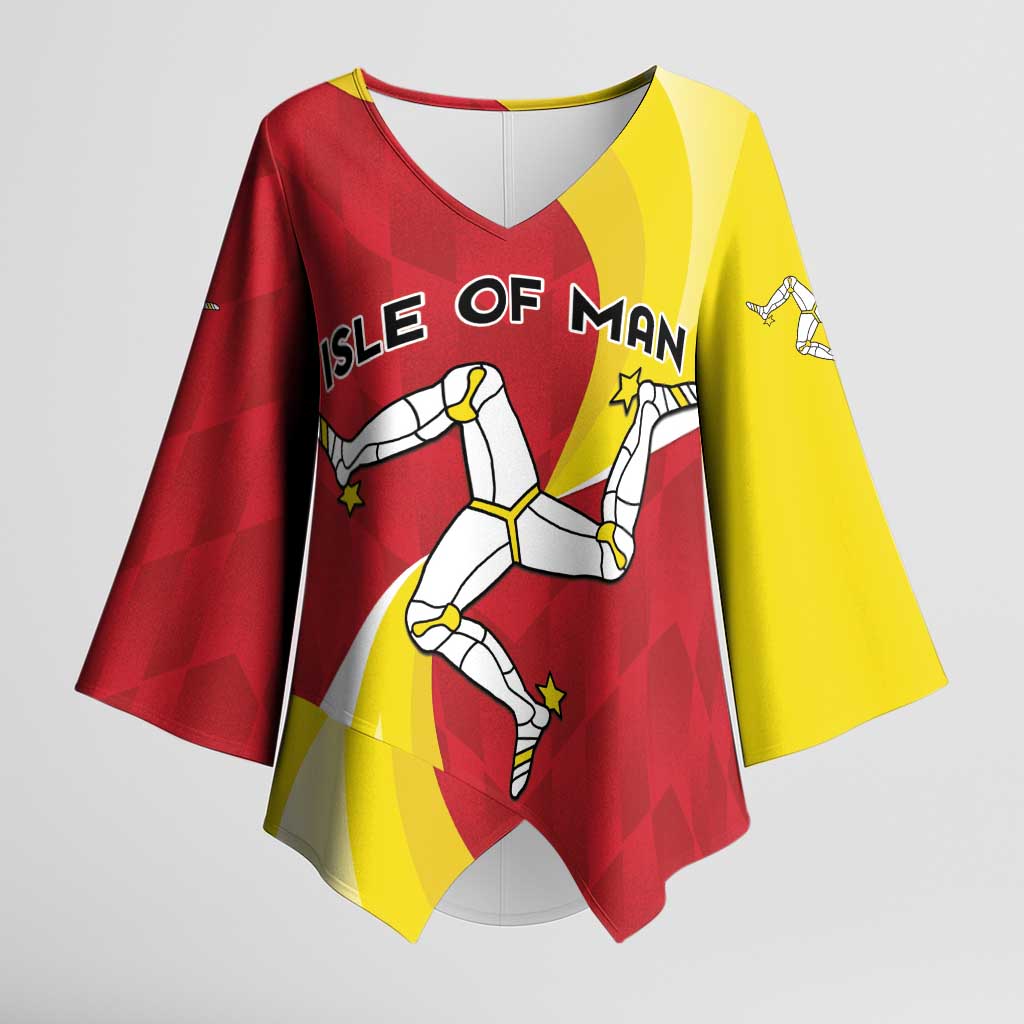 Personalized Isle of Man Kimono Sleeve Blouse Triskele Ny Tree Cassyn - Wonder Print Shop